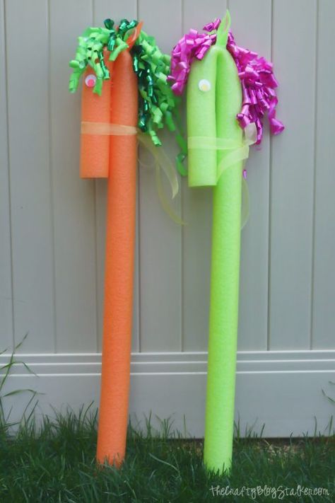 Kids will love the toy horse that you made. A pool noodle horse is such a fun craft to make and to play with! Spark their imagination with a DIY hobby horse. #poolnoodlehorse #toyhorse #DIYhobbyhorse #easycraft Diy Hobby Horse, Pool Noodle Horse, Noodle Horse, Pool Noodle Crafts, Hobbies To Take Up, Craft To Make, Hobbies For Couples, Hobbies For Kids, Finding A Hobby