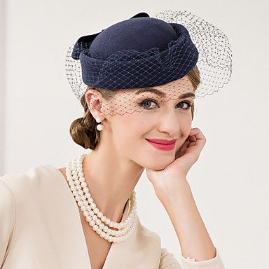 Women's+Wool+Net+Headpiece-Wedding+Special+Occasion+Casual+Fascinators+Hats+1+Piece+–+CAD+$+46.93 Derby Hats Fascinators, Bow Women, Wedding Tea, Melbourne Cup, Kentucky Derby Hats, Kentucky Derby Hat, Church Hats, Plus Size Vintage, Headpiece Wedding