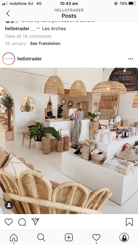 Pottery Studio Home Decor, Mykonos Boutique Store, Hotel Retail Store Designs, Mediterranean Store Design, Small Concept Store Design, Boho Retail Store Interior Design, Boho Shop Decor, High End Store Interior, Modern Boho Boutique