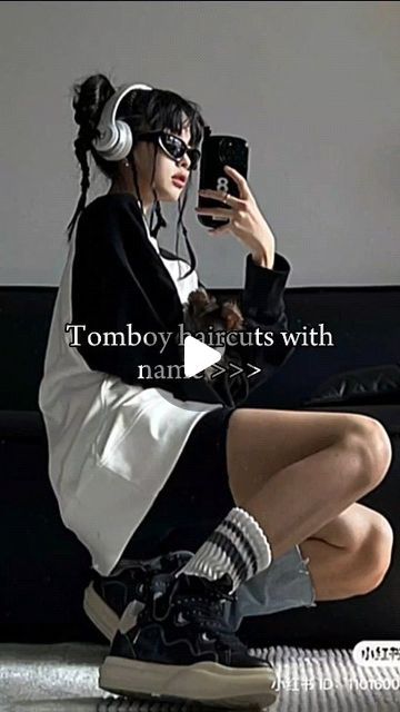 rima_unnie♡ on Instagram: "Tomboy haircuts with names 🖤✨ #haircut #hair #tomboy #reels" Very Short Tomboy Haircut, Haircut For Tomboy Girl, Tomboy Haircut Names, Haircut For Tomboy, Haircut With Names, Tomboy Short Haircut, Korean Tomboy Haircut, Tomboy Hairstyles For Girls, Hairstyles Tomboy