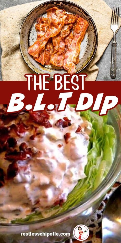 This easy BLT dip tastes just like your favorite sandwich. Delicious with crudites, chips, or toasted baguette slices. Blt Dip Recipe Easy, Toasted Baguette Slices, Blt Dip Recipe, Best Blt, Baguette Slices, Blt Dip, Toasted Baguette, Camp Snacks, 2023 Recipes