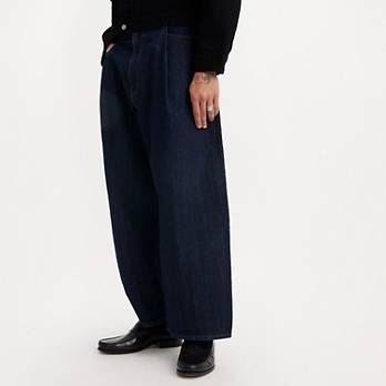 Levi's® Men's Japanese Denim Wide-leg Pleat Jeans - Medium Wash | Levi's® US Japanese Jeans, High Waisted Wide Leg Jeans, Japanese Denim, Wide Jeans, Levis Men, Wide Leg Denim, Jeans Dress, Wide Leg Jeans, Jeans Style