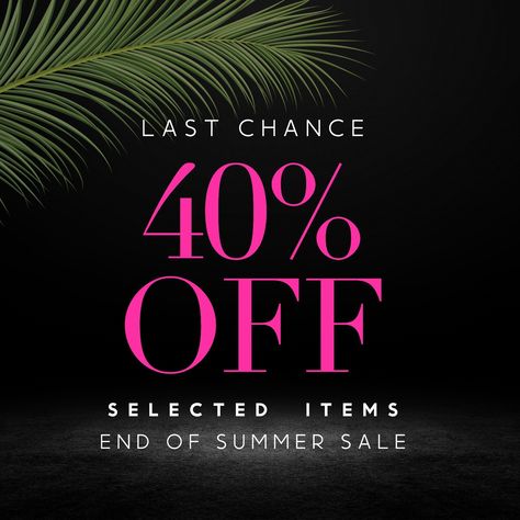 Tick-tock, chic clock! ⏰ Our End of Summer Sale is ending TODAY! 40% OFF on all your summer must-haves! Don’t let these deals pass you by – get your bold looks now before they’re gone! 🌟 #GoldenChicSale #BoldConfidentAlwaysChic #ShopNow End Of Summer Sale, Tick Tock, End Of Summer, Chic Boutique, Summer Sale, Shop Now, Clock, Let It Be, Boutique