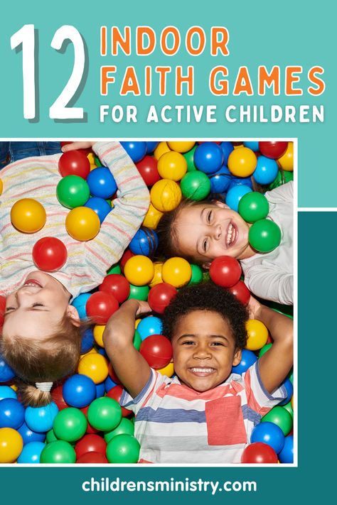 These active indoor games teach, challenge, inspire, and lead kids into deeper faith. Junior Church Games, Christian Easter Games For Kids, Games About Faith, Games For Bible School, Fun Church Activities For Kids, Fun Bible Games For Kids, Preschool Bible Games, Vbs Recreation Games For Kids, Children Church Games