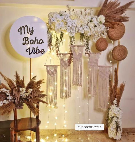 Boho Theme Birthday Decor, Boho Theme Birthday Party For Women, Bohemian Birthday Party Decoration, Bohemian Theme Party Decoration, Bohemian Theme Party, Boho Theme Decor, Macrame Birthday, Boho Chic Birthday Party, Bohemian Party Decorations