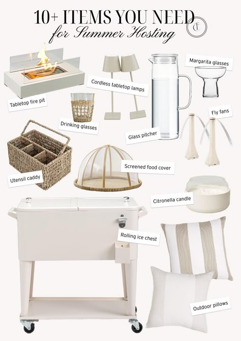 As the weather heats up I know many of us will be hosting summer parties or simply are choosing to dine alfresco, so I’m sharing the 10+ items you need for summer hosting! These items are practical yet so cute and will be your new staples when it comes to hosting in the summertime. Whether you need something to keep the flies away or are searching for something bigger like this rolling ice chest, you can’t go wrong with any of these pieces! If you want summer outdoor essentials, tap to shop! Summer Hosting, Outdoor Hosting, Ivory Throw Pillows, Teresa Caruso, West Elm Coffee Table, Water Bottle Organization, Cordless Table Lamp, Outdoor Cooler, Floating Picture Frames