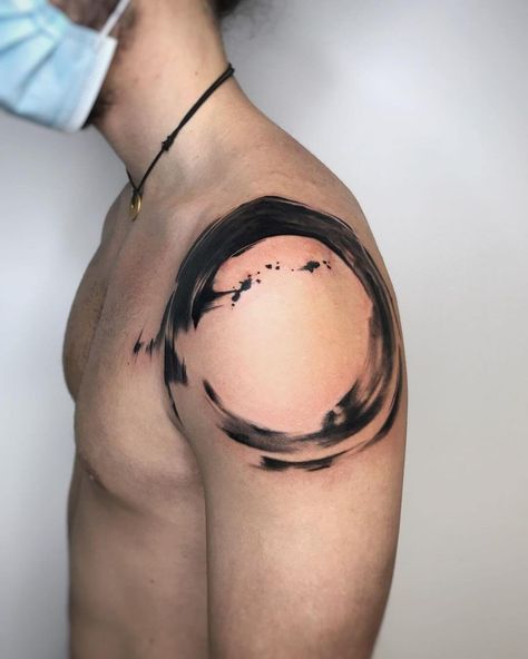 101 Best Zen Tattoo Ideas You Have To See To Believe! - Outsons Zen Tattoo Ideas, Best Shoulder Tattoos, Shoulder Tattoos For Men, Zen Tattoo, Best Tattoo Ideas For Men, Zen Circle, Simple Images, Cool Shoulder Tattoos, Polka Tattoo