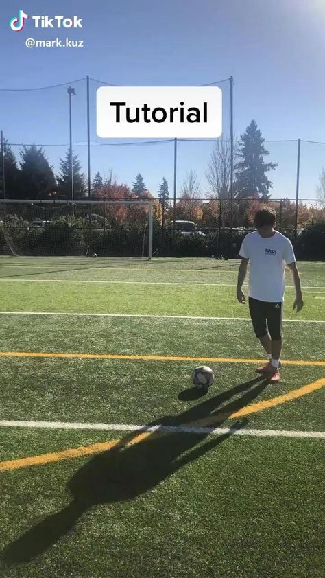 Soccer Moves Videos, How To Do A Rainbow In Soccer, Easy Soccer Tricks, Soccer Tricks Step By Step, Soccer Player Workout, Soccer Footwork Drills, Soccer Dribbling Drills, Soccer Training Workout, Soccer Skills Training