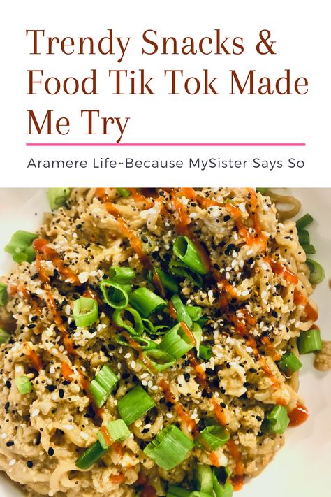 pin links to an article featuring trendy recipes that tik tok made me try Viral Tik Tok Ramen Recipe, Easy Tik Tok Dinner Recipes, Tik Tok Lunch Recipes, Trendy Food 2023, Best Tik Tok Recipes, Tik Tok Ramen Noodle Recipes, Ramen Recipes Tik Tok, Tik Tok Meal Ideas, Trending Recipes 2023