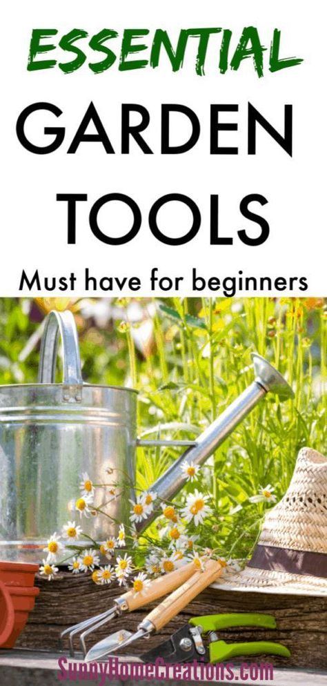 Must have and best gardening tools for beginner gardeners.  If you are new to gardening, here are the essential garden tools your need. #gardening #garden #newgardener #gardener #beginner #gardentools #essentialgardentools #musthavegardentools Ideas Para Decorar Jardines, Recycled Planters, Garden Arbor, Easy Landscaping, Backyard Sheds, Landscaping Supplies, Batumi, Landscaping Tips, Garden Pests