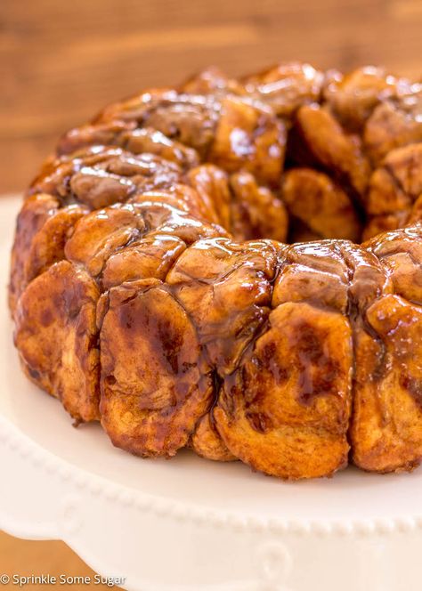 Homemade Monkey Bread - Sprinkle Some Sugar Holiday Monkey Bread, Sourdough Monkey Bread, Homemade Monkey Bread, Monkey Bread Recipe, Sweet Dough, Homemade Dough, Monkey Bread, Bread Recipe, Bread Recipes