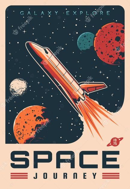 Space Portrait, Retro Space Posters, Rocket Space, Astronomy Poster, Space Adventure, Space Illustration, Big Ben London, Space Museum, Retro Vector