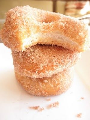 Skip the doughnut shop! Refrigerator Biscuit Donuts | Food Pusher Biscuit Donuts, Canned Biscuits, What's For Breakfast, Hash Browns, Yummy Sweets, Biscuit Recipe, Beignets, Churros, Yummy Breakfast