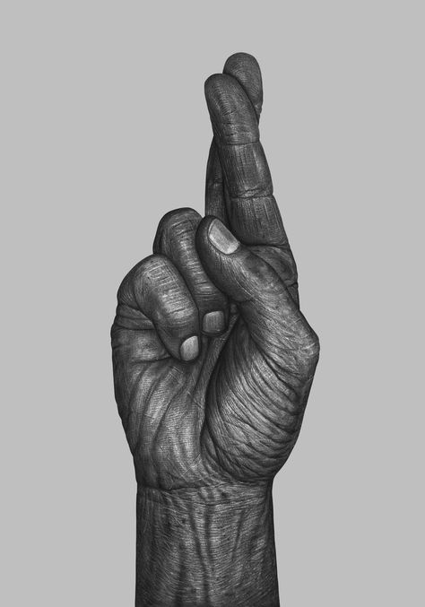 05-Fingers-crossed-Børge-Bredenbekk-Eclectic-Subjects-in-Realistic-Pencil-Drawings-www-designstack-co Scratchboard Art, Realistic Pencil Drawings, Hand Photography, Hand Drawing Reference, Fingers Crossed, Art Corner, Amazing Drawings, Big Art, Pencil Art Drawings