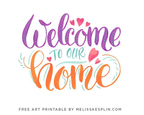 Free+Printable+Welcome+Home+Signs Sewing Logo Design, Thank You Typography, Password Printable, Welcome Home Banners, Welcome Images, Sewing Logo, One Good Thing By Jillee, Welcome Home Signs, Creation Art