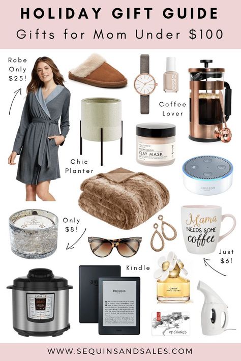 Holiday Gift Guide - Gifts for Mom Under $100 | Gift Guides | Christmas Gift Guide | Gifts for Her | Christmas Gift Ideas for Mom | Cozy Gifts Cozy Gifts, 100 Gift, Cheap Gift, Unique Gifts For Mom, Best Gifts For Mom, Mothers Day Gifts From Daughter, Mother Christmas Gifts, Diy Gifts For Boyfriend, Cozy Gift