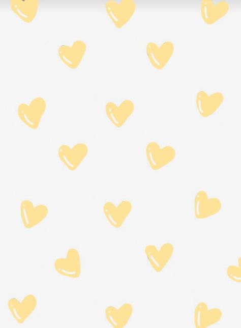 Yellow Heart Wallpaper, Yellow Hearts, Yellow Aesthetic Pastel, Summer Wallpapers, Ig Highlight, Polka Dot Background, Gift Box Template, Heart Background, Pastel Paper