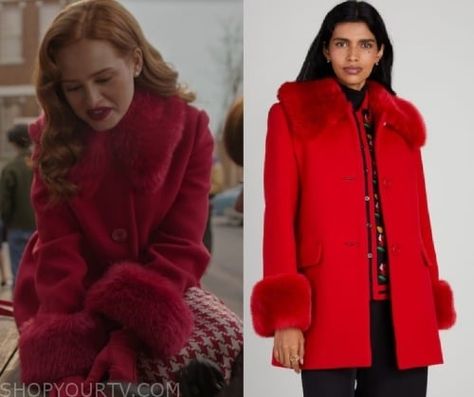 Riverdale: Season 7 Episode 16 Cheryl's Red Fur Coat Riverdale Season 7, Red Fur Coat, Worn On Tv, Red Fur, Wardrobe Clothes, Cheryl Blossom, Clothes Style, Style Outfits, Riverdale