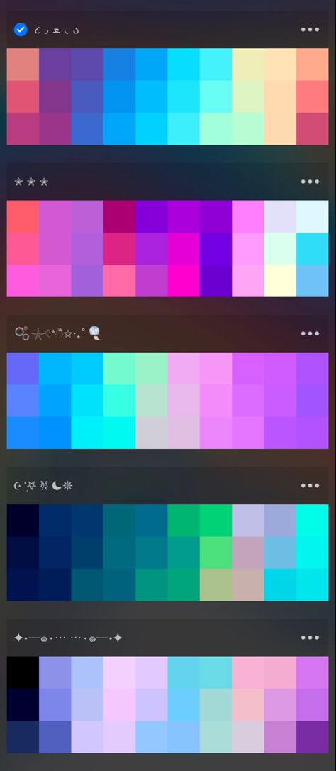 Animation Color Palette, Ibis Paint Color Palette, Saturated Color Palette, Procreate Colour Palette, Aesthetic Procreate, Neon Color Palette, Art Improvement, Sculpture Aesthetic, Procreate Color Palettes