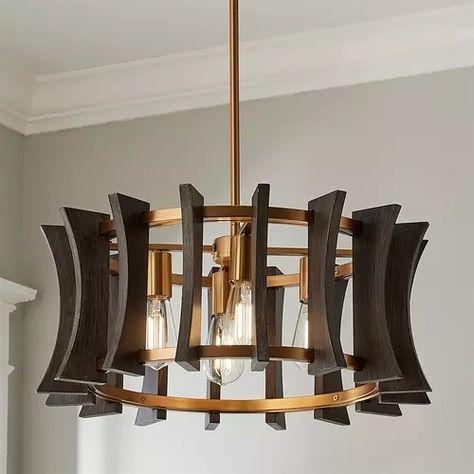 All Chandeliers - Shades of Light Wooden Chandelier Dining Room, Luxury False Ceiling Designs, Dark Dining Room Ideas, Masculine Dining Room, Cabin Chandelier, Closet Chandelier, Best False Ceiling Designs, Modern Cabin Decor, Entry Chandelier