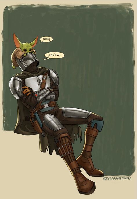 Rough Day Mandalorian Fanart, Din Djarin Fanart, The Mandalorian Fanart, Mandalorian Fanart, Cuadros Star Wars, Star Wars Drawings, Hipster Girls, Star Wars Comics, The Force Is Strong