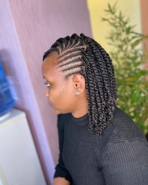 Twist Natural Hairstyles For Black Women, Two Strand Twist Natural Hair Styles, Twist Hairstyles For Natural Hair Short, Natural Hair Twists Styles, Flat Twists Hairstyles, Cornrow Twist Hairstyles, Two Strand Twist Hairstyles Natural Hair, Natural Hair Twists Protective, 2 Strand Twist Styles Natural