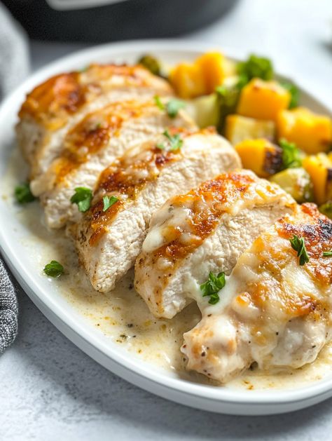 Baked Cream Cheese Chicken - Taste Of Recipe Baked Cream Cheese Chicken, Beef Stroganoff Meatballs, Longhorn Parmesan Crusted Chicken, Baked Cream Cheese, Easy Quick Recipes, Recipes Using Cream Cheese, Stuffed Chicken Breast Cream Cheese, Chicken And Cheese Recipes, Cream Sauce For Chicken