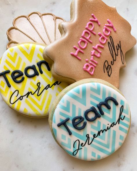 The Summer I Turned Pretty 15th birthday decorated royal icing cookies Sweet 16 Summer, Eleventh Birthday, Taylor Swift Birthday Party Ideas, Thirteenth Birthday, Cute Birthday Ideas, The Summer I Turned Pretty, 13th Birthday Parties, Pretty Cookies, Pretty Birthday Cakes