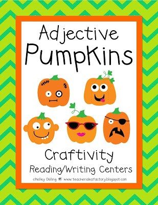 PUMPKIN ADJECTIVES Pumpkin Adjectives, October Classroom, October School, Perfect Classroom, Halloween Themed Activities, October Activities, Fall Writing, Fall Classroom, Teaching Holidays