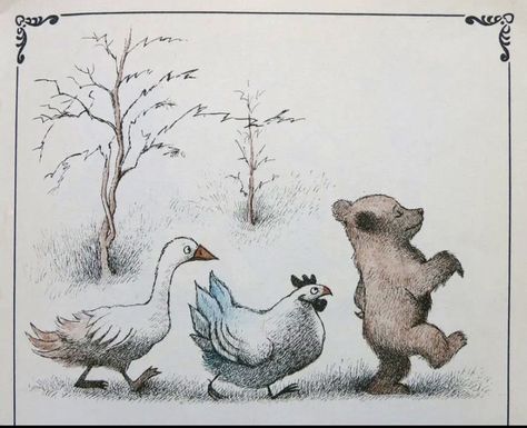 Maurice Sendak, Storybook Art, Bear Illustration, Bear Art, Little Bear, Vintage Children's Books, Childrens Illustrations, Children's Book Illustration, Cute Illustration