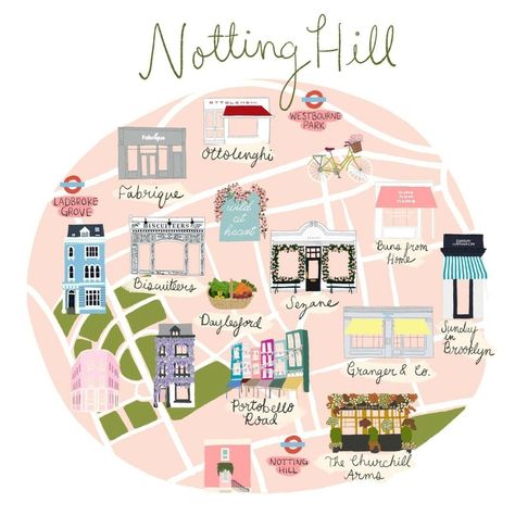 Nothing Hill Aesthetic, Notting Hill Aesthetic, Buns From Home, Sezane Clothing, Daylesford Farm, Kids Charity, London Photo Ideas, London Neighborhoods, London Girl