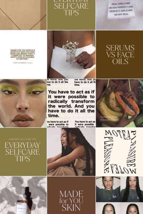 Earthy feed design for a skincare brand. Did you know we also plan + design your feed? Skincare Instagram Feed, Earthy Branding, Instagram Feed Design, Ig Layout, Instagram Grid Design, Eco Brand, Instagram Theme Feed, Career Inspiration, Instagram Grid