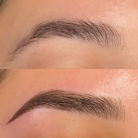 Medium Arch Eyebrows Shape, Beautiful Eyebrows Shape, Cute Eyebrows Shape, Microblading Set Up, Eyebrows Tattoo Microblading, Eyebrow Shapes Natural, Eyebrow Tattoo Ideas, Natural Brow Makeup, Soft Arch Eyebrows