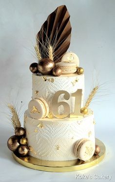 Food and Drink: #foodie, #recipes, #cooking, #food inspiration 60 Th Birthday Cake For Men, 61st Birthday Cake For Mom, Cake Designs For 60th Birthday Woman, Two Tier Cake Ideas Birthdays, 2 Tier 60th Birthday Cake For Women, Tiered Birthday Cake For Men, Birthday Cake 60 Men, Birthday Cake 60th Woman, 61 Birthday Ideas For Mom