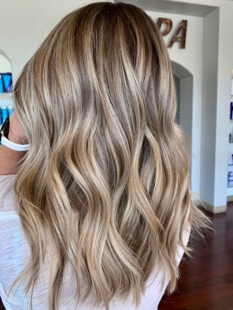 Strawberry Dirty Blonde with Lowlights Silvery Blonde Hair, Dirty Blonde Hair With Highlights, Dirty Blonde Hair Ideas, Natural Dark Blonde, Dark Blonde Hair Color, Summer Blonde Hair, Blonde Hair Ideas, Balayage Blond, Brunette Hair With Highlights