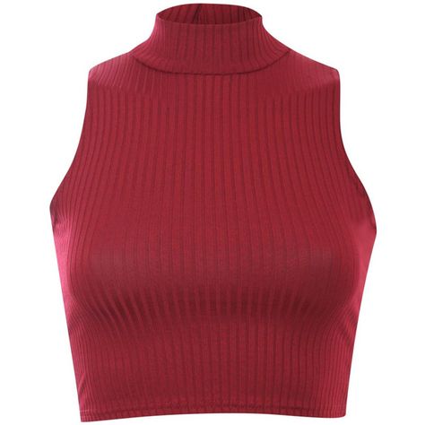 Pilot Rib High Neck Sleeveless Crop Top ($16) ❤ liked on Polyvore featuring tops, crop tops, shirts, cropped tops, red top, red sleeveless shirt, burgundy shirt and turtleneck shirt High Neck Sleeveless Top, Turtle Neck Shirt, Burgundy Crop Top, Sleeveless Turtleneck Top, Burgundy Shirt, Turtle Neck Crop Top, High Neck Crop Top, Red Turtleneck, Red Crop Top