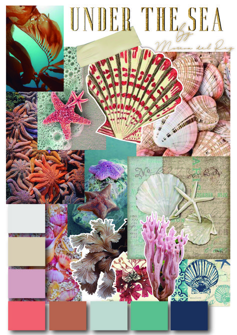 Junk Kouture Mood Board, Under The Sea Mood Board, Underwater Moodboard, Junk Kouture, Fashion Design Inspiration Board, Mood Board Fashion Inspiration, Fashion Sketchbook Inspiration, Lavabo Design, Fashion Portfolio Layout