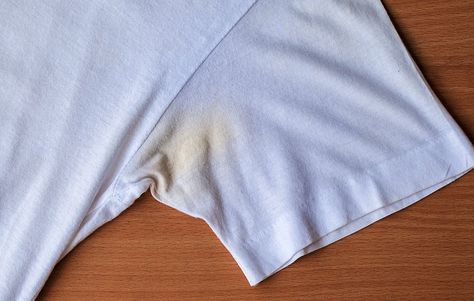 Sweaty dudes everywhere, listen up Remove Sweat Stains, Window Cleaning Tips, Men's Health Magazine, Pit Stains, Cleaning Painted Walls, Glass Cooktop, Deep Cleaning Tips, White Shirt Men, Sweat Stains