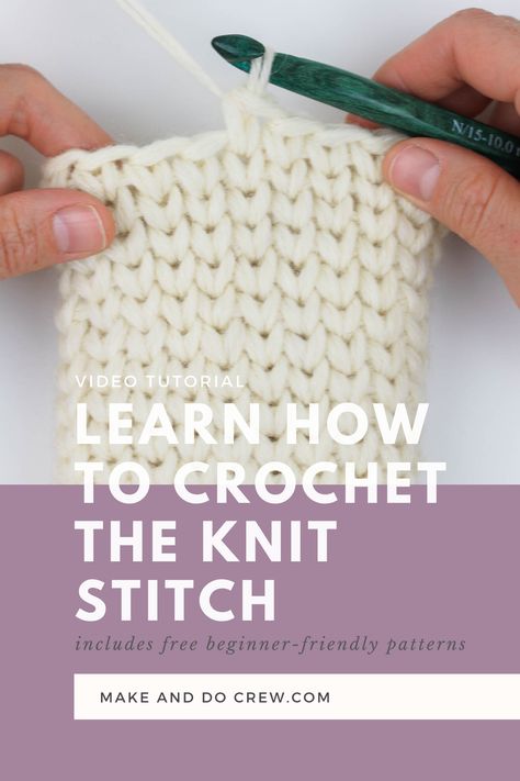 Confection Au Crochet, Crochet Geek, Crochet Knit Stitches, Easy Crochet Stitches, Crochet Stitches Video, Crochet Simple, Crochet Stitches For Beginners, Learn How To Crochet, Single Crochet Stitch