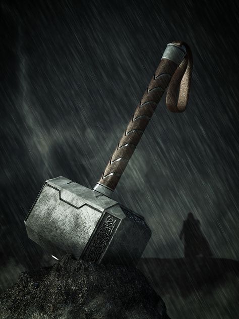 Mjolnir has been wielded by only a handful of people in the MCU, but Marvel Comics are a different case altogether Hammer Marvel, Thor Hammer Tattoo, Thor Tattoo, Thor Wallpaper, Marvel Wallpaper Hd, Karakter Marvel, Iron Man Art, Thor Hammer, Marvel Superhero Posters