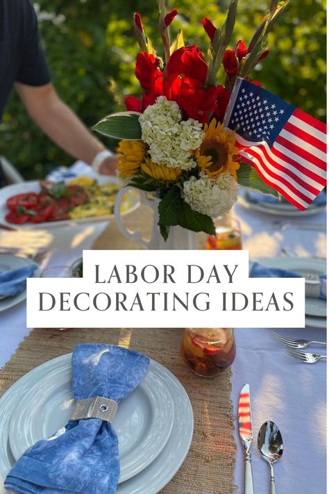 Celebrate Labor Day in style with these vibrant Labor Day decor ideas! Discover festive Labor Day decorations that will make your party unforgettable. From patriotic decorating tips to standout Labor Day party decor, these ideas will help you create a celebration full of red, white, and blue. Get inspired and turn your space into a festive, patriotic haven that will impress your guests and make the holiday special! Labor Day Decorations, Labor Day Party, Day Party Decor, Beautiful Houses Interior, Design 101, Patriotic Decorations, Day Party, Labor Day, Interior Design Firms