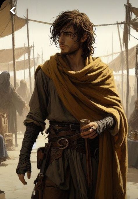 Healing Factor, Desert Clothing, Desert King, Fantasy Adventurer, Desert Fashion, Fantasy Male, Fantasy Warrior, Character Design Male, Fantasy Inspiration