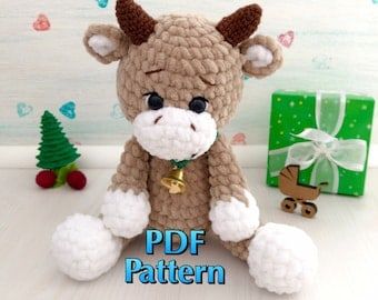 Highland Cow Crochet Pattern for Baby Gift Crochet Highland Cow Free Pattern, Highland Cow Crochet Pattern, Highland Cow Crochet, Cow Patterns, Cow Crochet Pattern, Cow Crochet, Baby Highland Cow, Amigurumi Cow, Scottish Highland Cow