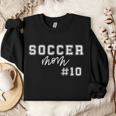 Mom Sweatshirt Ideas, Soccer Sweatshirt, Plus Size Hiking, Sweatshirt Ideas, Soccer Hoodies, Mama Sweater, Soccer Mom Shirt, Balls Shirt, Volleyball Mom