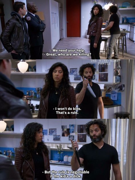 Me everyday of my life #BrooklynNineNine #Pimento Brooklyn Nine Nine Pimento, Adrian Pimento Brooklyn 99, Rosa And Pimento, Adrian Pimento, Jason Mantzoukas, Brooklyn Nine Nine Funny, Rookie Blue, Funny Kid Memes, Brooklyn 99