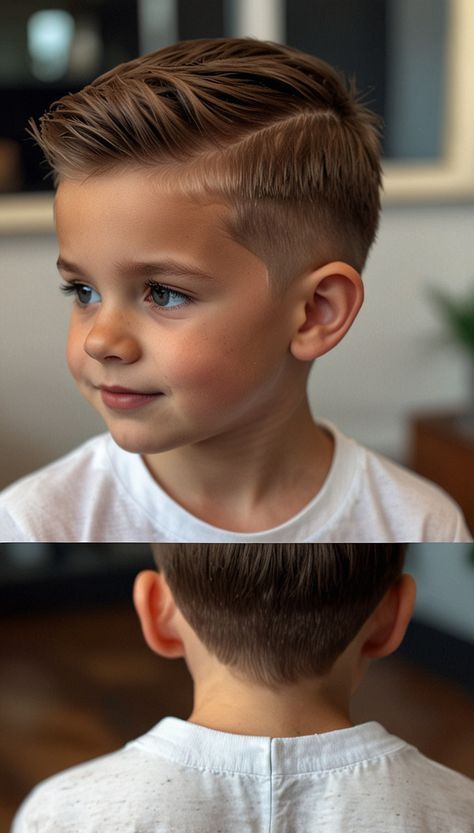 Preppy Boy Haircut, Boys Summer Haircut, Hair Necessities, Kid Boy Haircuts, Trendy Boys Haircuts, Boys Fade Haircut, Kids Hairstyles Boys, Hair Heart