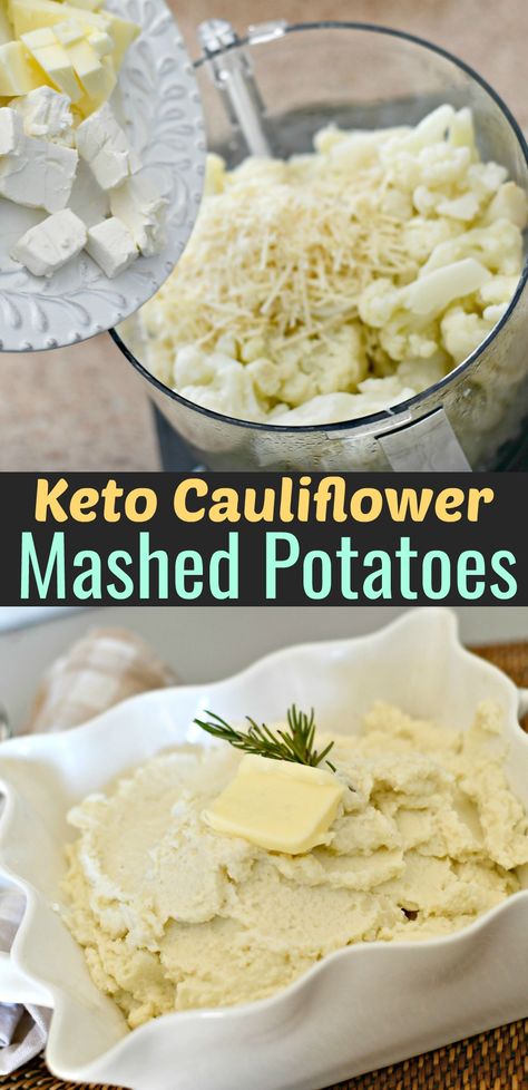 Keto Cauliflower Mashed Potatoes, Keto Thanksgiving Dinner, Keto Mashed Cauliflower, Cauliflower Mashed, Mashed Cauliflower Recipe, Cauliflower Mashed Potatoes, Easy Cauliflower, Thanksgiving Dinner Recipes, Cauliflower Recipe