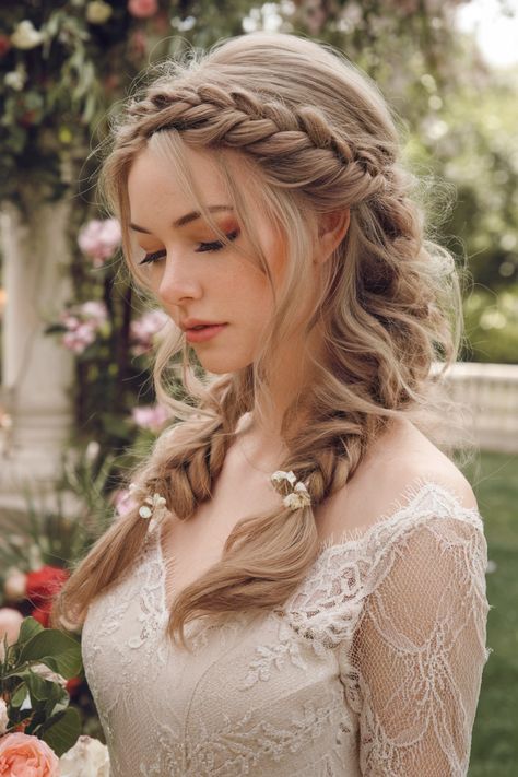 Discover the beauty of elegant half up half down wedding hairstyles, perfect for adding a touch of romance to your bridal look. This versatile style features cascading waves and a beautifully pinned crown, blending sophistication with effortless charm. Whether you're dreaming of a garden ceremony or a grand celebration, this hairstyle effortlessly elevates your wedding day ensemble. Say "I do" to this stunning look! #weddinghairstyles #HalfUpHalfDown #BridalBeauty Down Wedding Hairstyles, Garden Ceremony, Half Up Half Down Wedding, The Modern Bride, Wedding Hair Down, Bridal Look, Bridal Beauty, Half Up Half Down, Modern Bride