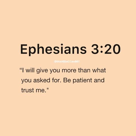 Believe • Trust • Expand • Achieve Don’t listen to the world, listen to the world. Ephesians 3:20: “I will give you more than what you asked for. Be patient and trust me.” #Expand #TrustGod Ephesians 4:2-3, Ephesians 3 20, Trust Words, Scripture For Today, Favorite Verses, Jesus Return, Christian Journaling, Prayer For Today, Cartoon Pictures