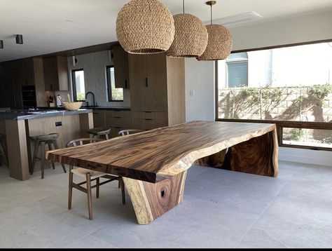 Square Live Edge Dining Table, Live Edge Wooden Table, Live Edge Wood Table Dining Rooms, Live Edge Buffet Table, Live Edge Dining Table Legs Ideas, Organic Wood Table, Live Edge Waterfall Table, Live Edge Table Legs Ideas, Waterfall Dining Table